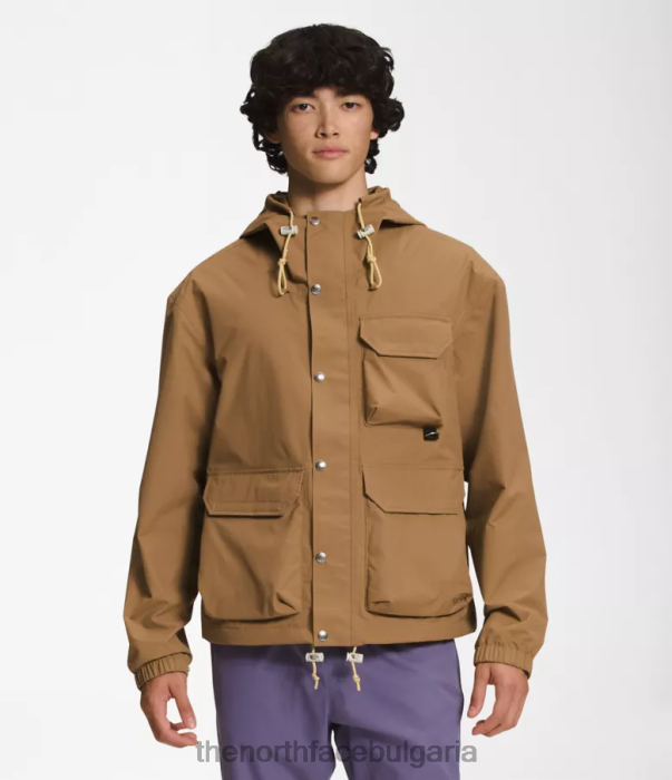 облекло The North Face m66 полезно яке за дъжд полезно кафяво мъже 40DF0297