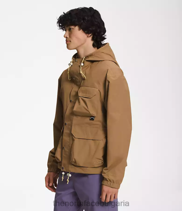 облекло The North Face m66 полезно яке за дъжд полезно кафяво мъже 40DF0297