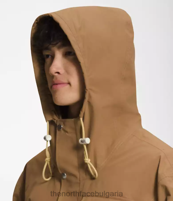 облекло The North Face m66 полезно яке за дъжд полезно кафяво мъже 40DF0297