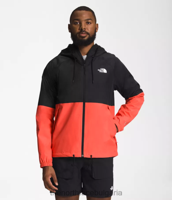 облекло The North Face антора качулка за дъжд tnf черно/ретро оранжево мъже 40DF01200