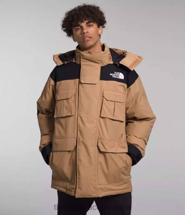 облекло The North Face Coldworks изолирана парка бадемово масло/tnf черен мъже 40DF01242