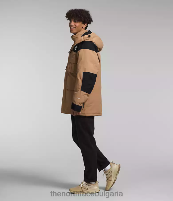 облекло The North Face Coldworks изолирана парка бадемово масло/tnf черен мъже 40DF01242