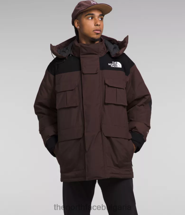 облекло The North Face Coldworks изолирана парка въглищно кафяво/tnf черно мъже 40DF01244