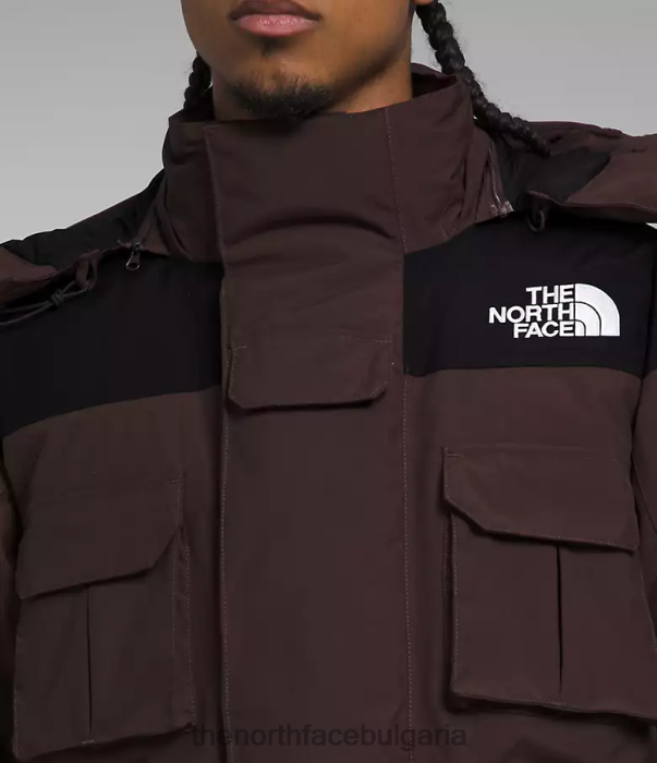 облекло The North Face Coldworks изолирана парка въглищно кафяво/tnf черно мъже 40DF01244
