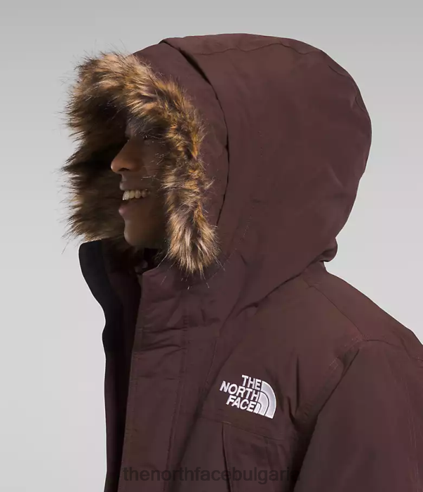 облекло The North Face парка mcmurdo щампа на монограм с въглищно кафяво/бадемово масло мъже 40DF03