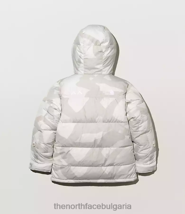 облекло The North Face tnf x kaws retro 1994 хималайска парка kw лунна светлина слонова кост хим печат мъже 40DF0143