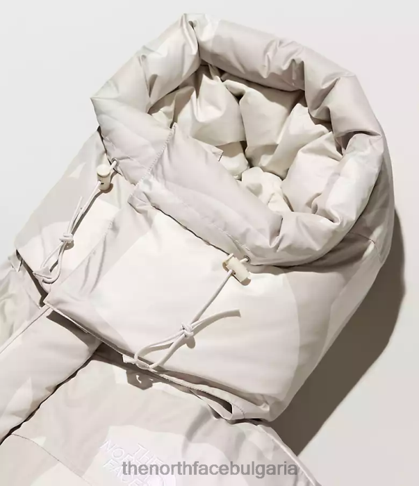 облекло The North Face tnf x kaws retro 1994 хималайска парка kw лунна светлина слонова кост хим печат мъже 40DF0143