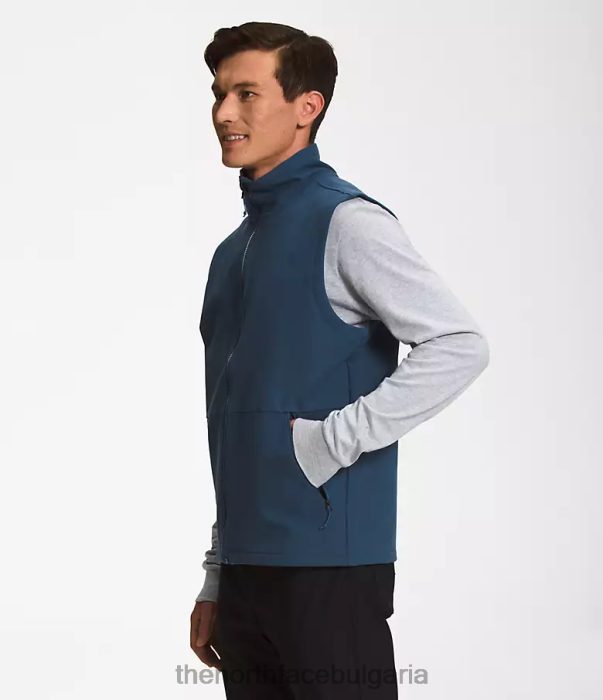 облекло The North Face жилетка camden soft shell сенчесто син тъмен пирен мъже 40DF0645