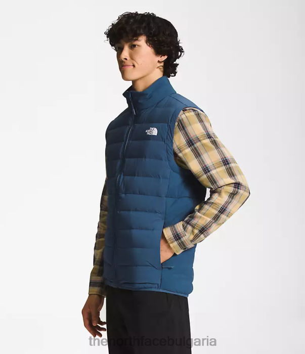 облекло The North Face разтегателна жилетка belleview сенчесто синьо мъже 40DF01034