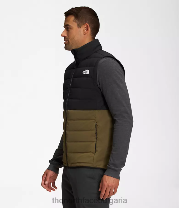 облекло The North Face разтегателна жилетка belleview tnf черна/военна маслина мъже 40DF01032