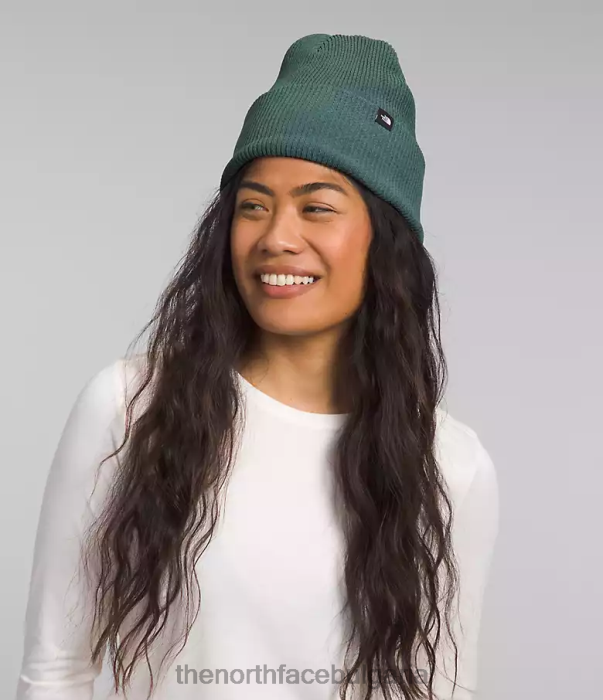 аксесоар The North Face градска шапка с маншет тъмен мъдрец унисекс 40DF0561