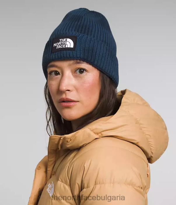 аксесоар The North Face шапка с лого с вратовръзка сенчесто синьо унисекс 40DF0793