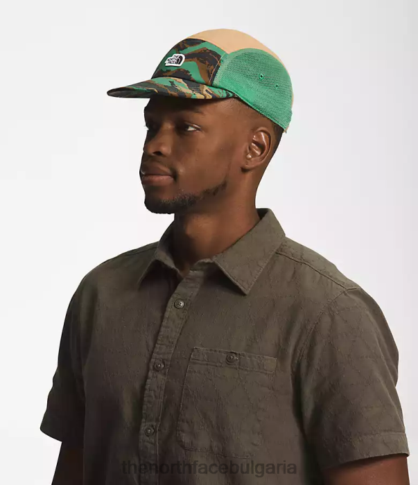 аксесоар The North Face клас v лагерна шапка наситено тревисто зелено боядисана камуфлажна щампа унисекс 40DF01223